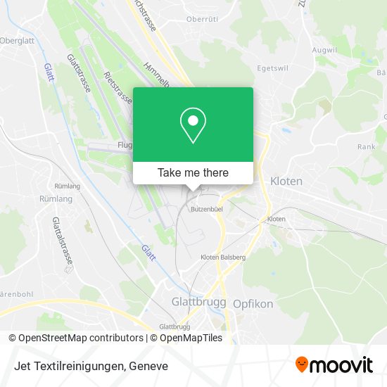Jet Textilreinigungen map