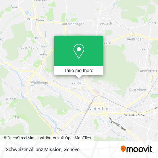 Schweizer Allianz Mission map