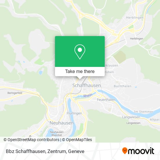Bbz Schaffhausen, Zentrum map