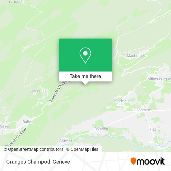 Granges Champod map