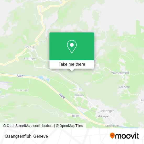 Bsangtenfluh map