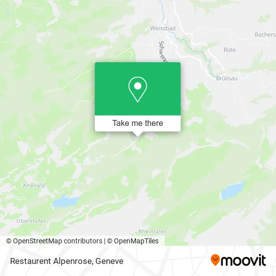 Restaurent Alpenrose map
