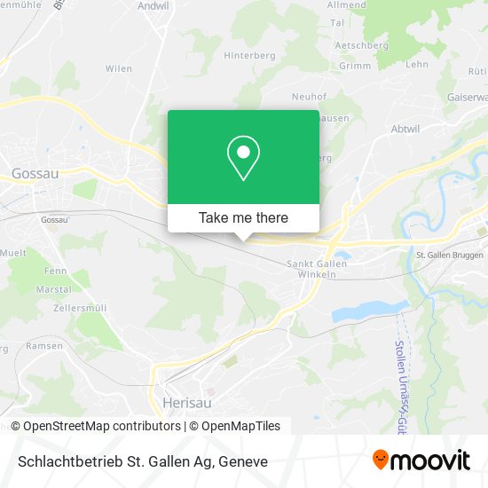 Schlachtbetrieb St. Gallen Ag map