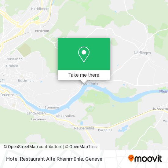 Hotel Restaurant Alte Rheinmühle map