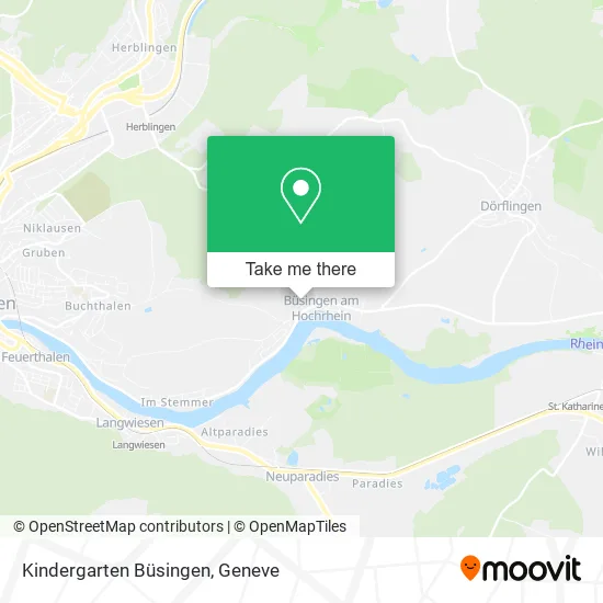 Kindergarten Büsingen map