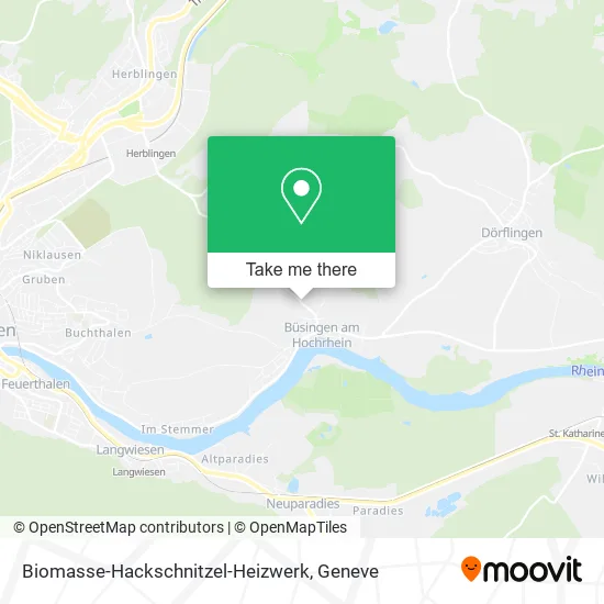 Biomasse-Hackschnitzel-Heizwerk map