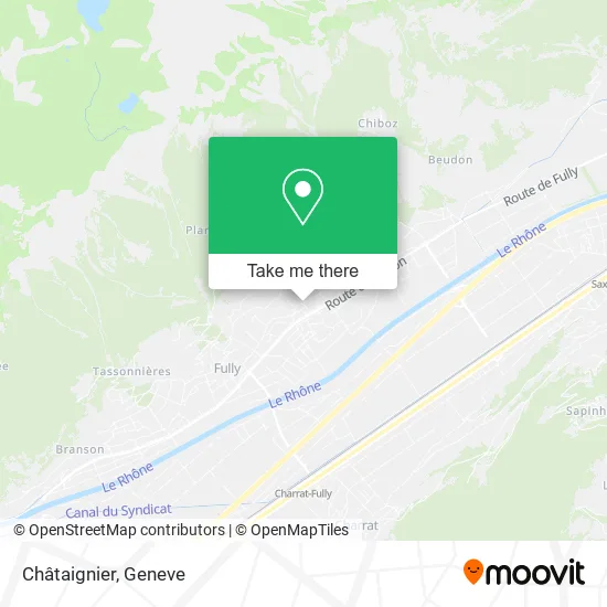 Châtaignier map