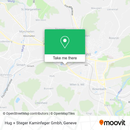 Hug + Steger Kaminfeger Gmbh map
