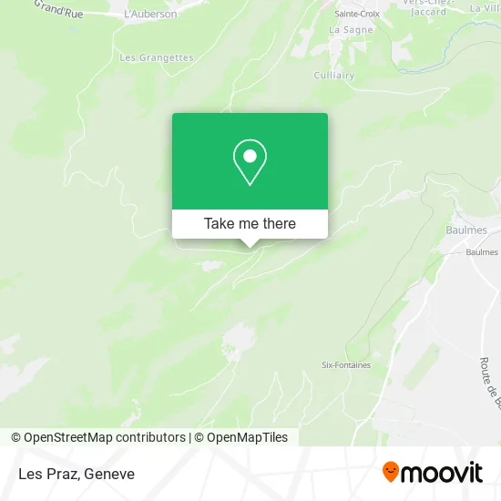 Les Praz map