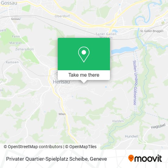 Privater Quartier-Spielplatz Scheibe map