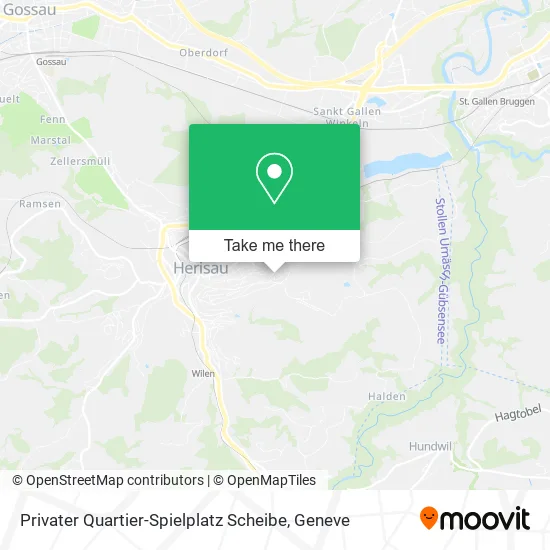 Privater Quartier-Spielplatz Scheibe map