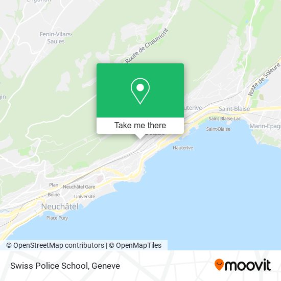 Swiss Police School map