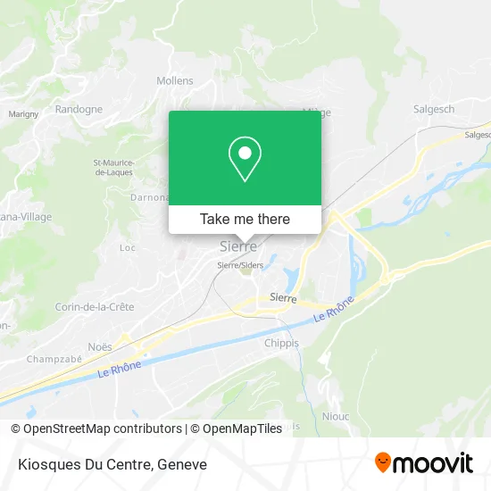 Kiosques Du Centre map