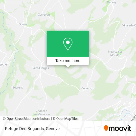 Refuge Des Brigands map