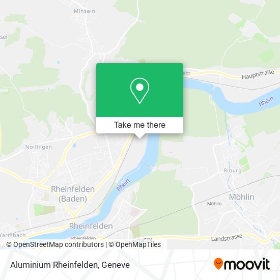 Aluminium Rheinfelden map