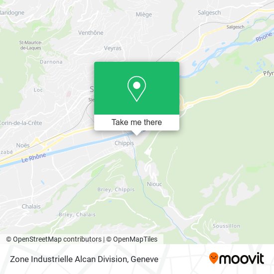 Zone Industrielle Alcan Division map