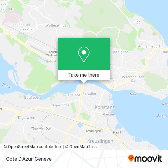 Cote D'Azur map