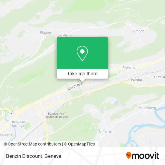 Benzin Discount map