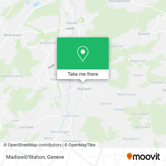 Madiswil/Station map