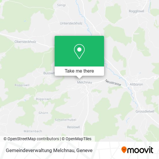 Gemeindeverwaltung Melchnau map