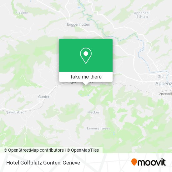 Hotel Golfplatz Gonten map