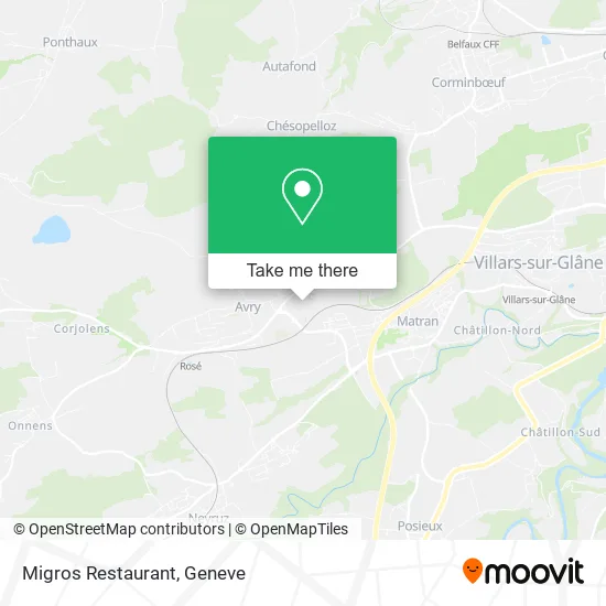 Migros Restaurant map