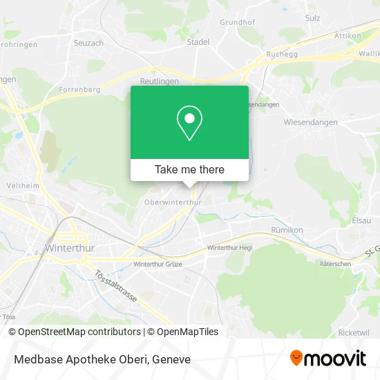 Medbase Apotheke Oberi map