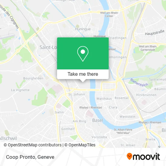 Coop Pronto map