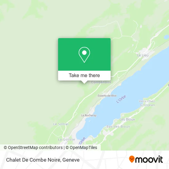 Chalet De Combe Noire map