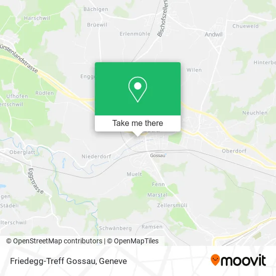 Friedegg-Treff Gossau map