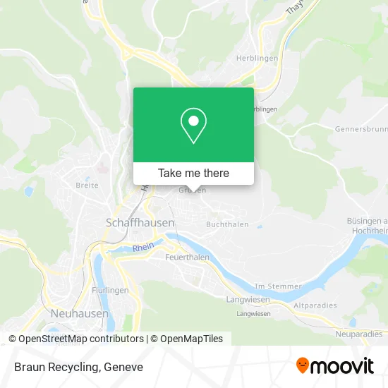 Braun Recycling map