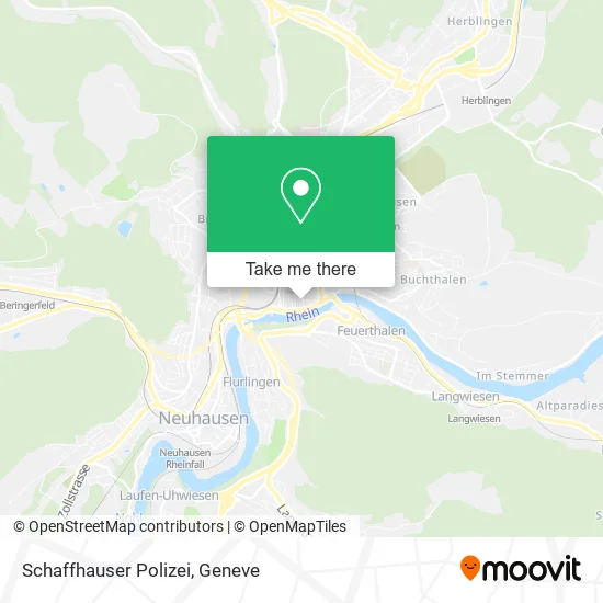 Schaffhauser Polizei map