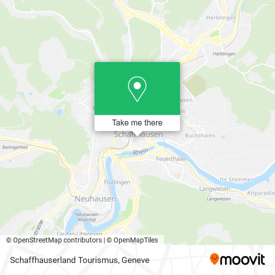 Schaffhauserland Tourismus map