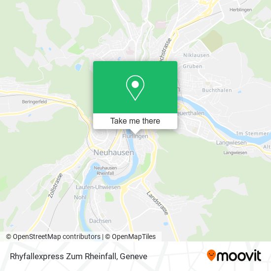 Rhyfallexpress Zum Rheinfall map