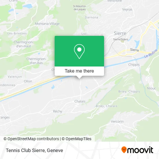 Tennis Club Sierre map