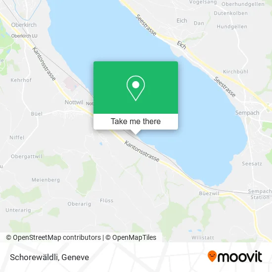 Schorewäldli map