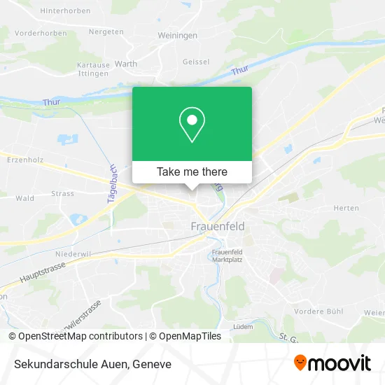 Sekundarschule Auen map