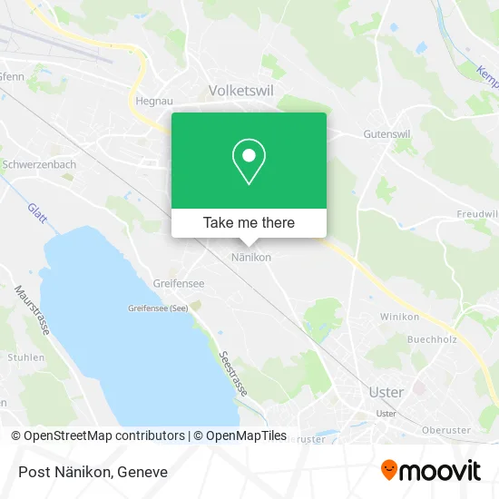 Post Nänikon map
