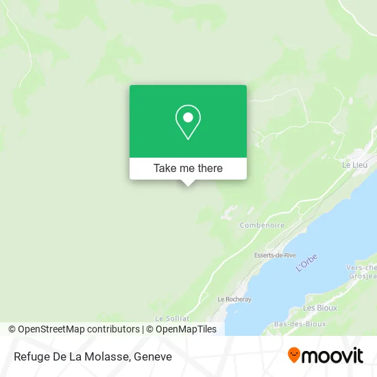 Refuge De La Molasse map