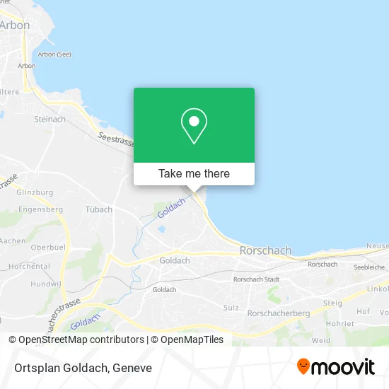 Ortsplan Goldach map