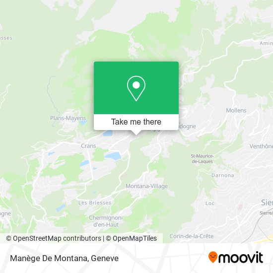 Manège De Montana map