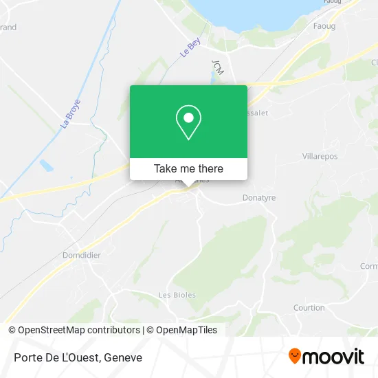 Porte De L'Ouest map