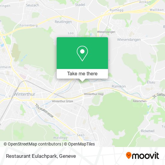 Restaurant Eulachpark map