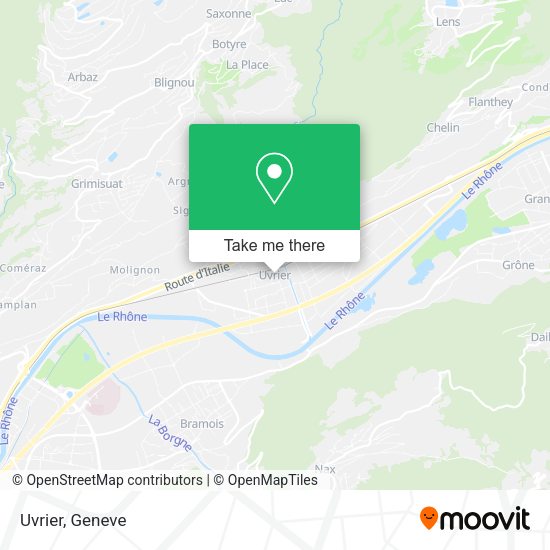 Uvrier map