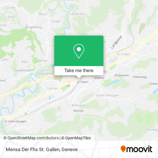 Mensa Der Fhs St. Gallen map