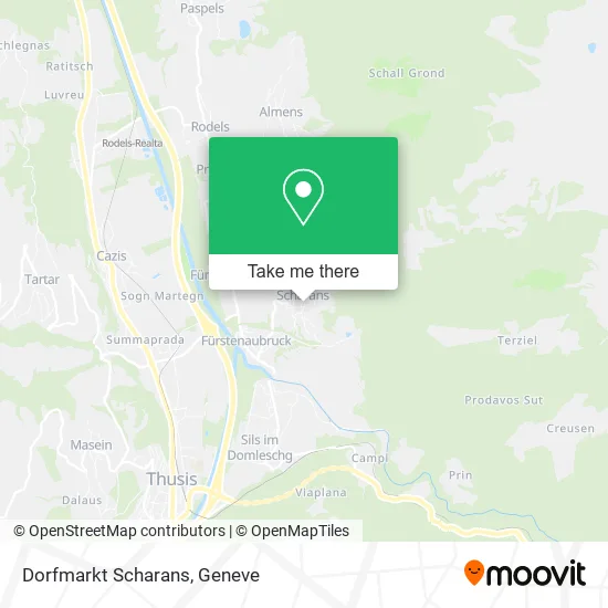 Dorfmarkt Scharans map