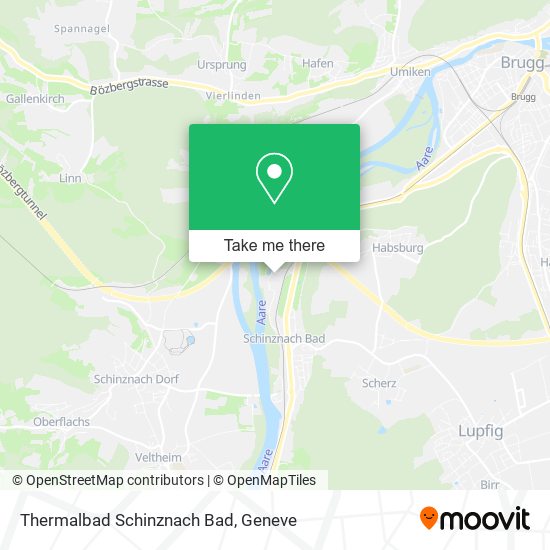 Thermalbad Schinznach Bad map