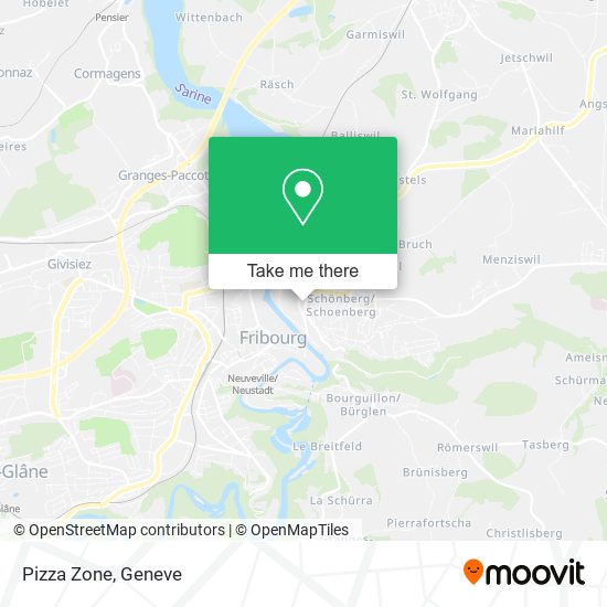 Pizza Zone map