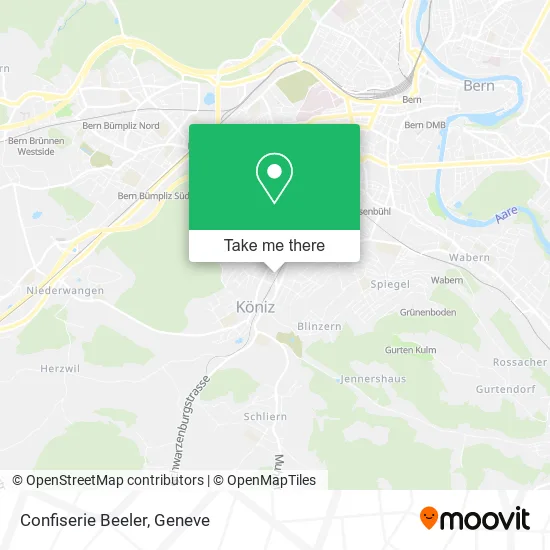 Confiserie Beeler map