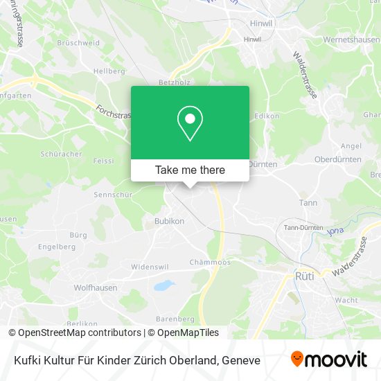 Kufki Kultur Für Kinder Zürich Oberland map